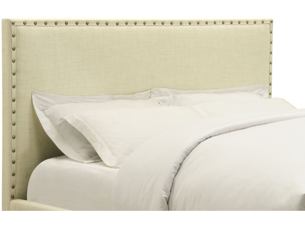 Tavel Nailhead Upholstered Headboard in Tumbleweed - image 5
