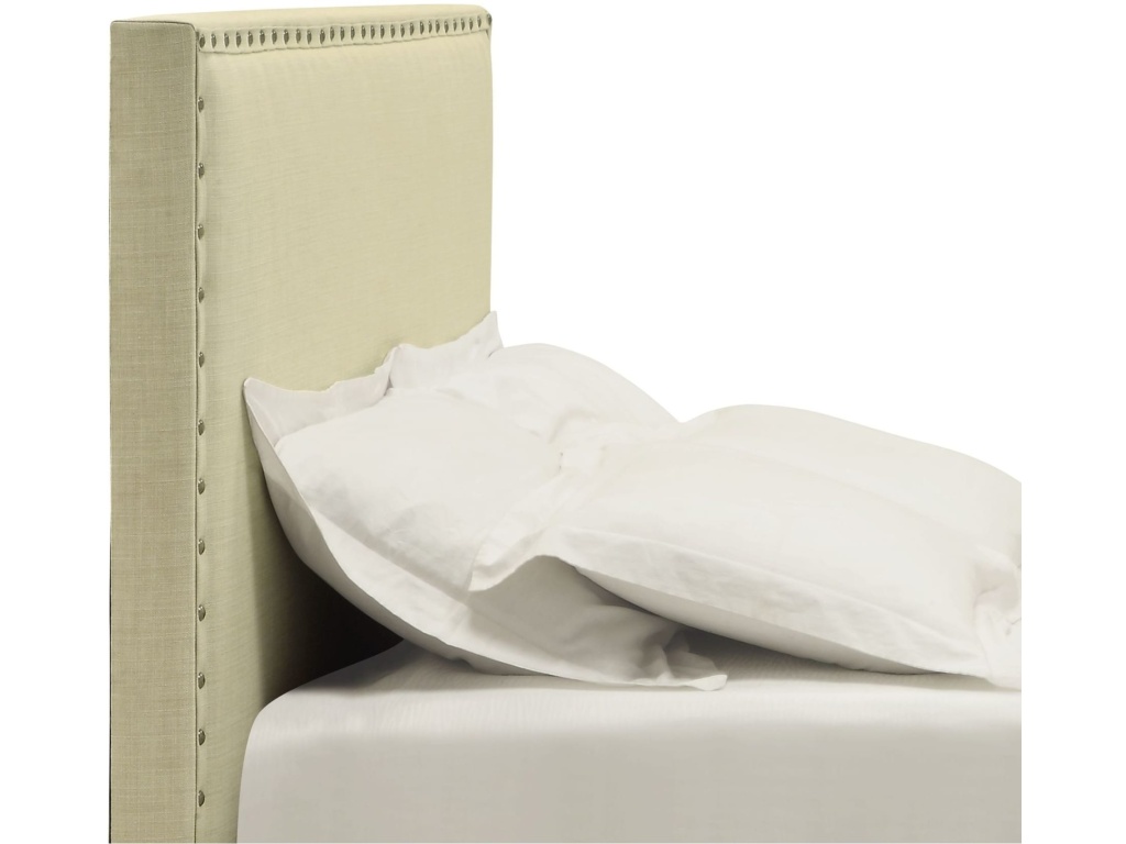 Tavel Nailhead Upholstered Headboard in Tumbleweed - image 6