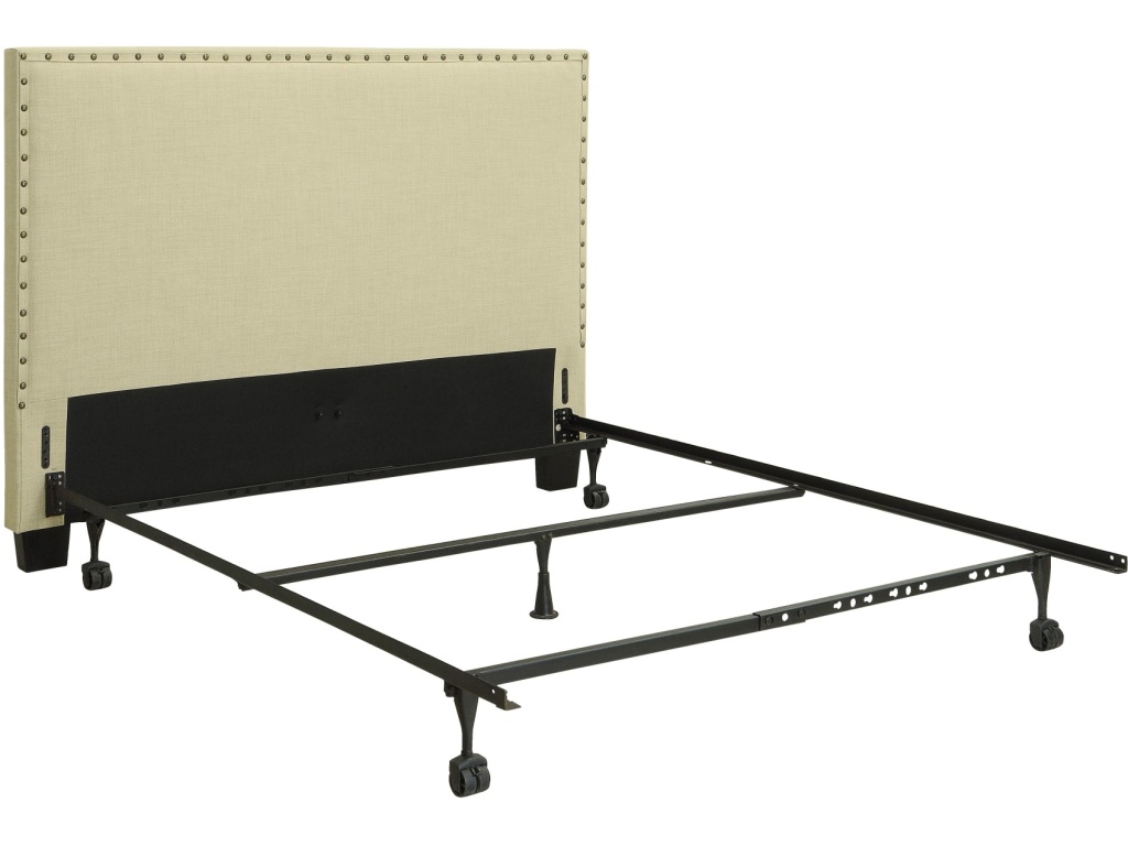 Tavel Nailhead Upholstered Headboard in Tumbleweed - image 7
