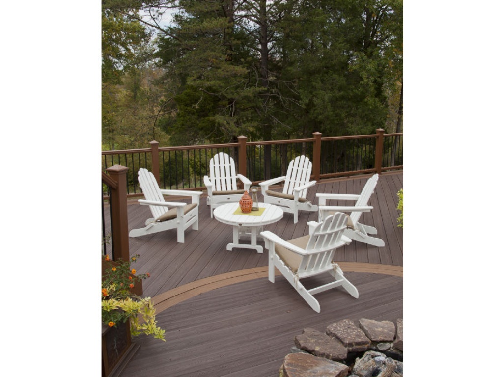 Cape Cod 6-Piece Folding Adirondack Conversation Set - image 2