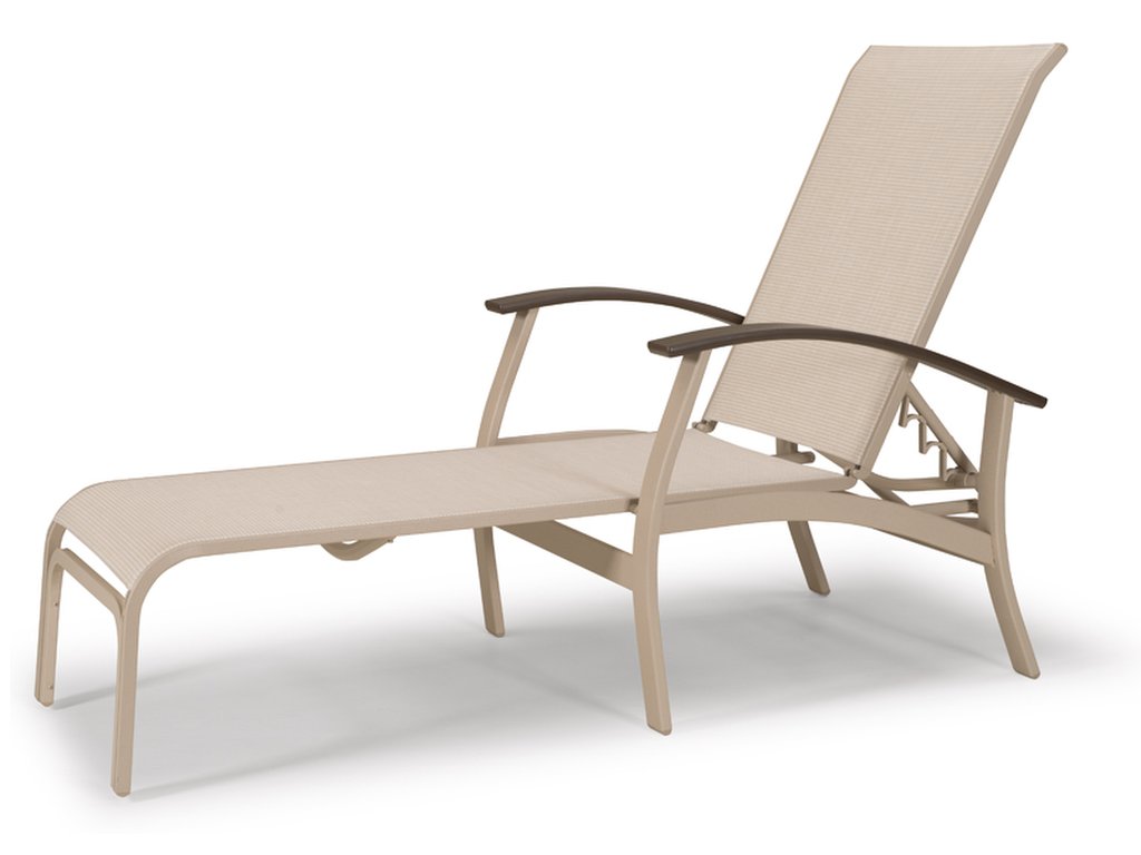 Four Position Lay Flat Chaise w/ Polymer Arms - main image