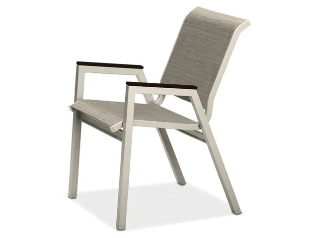 Bistro Stacking Chair w/ Polymer Accents