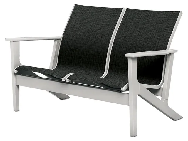 Chat Height Two-Seat Loveseat w/ Polymer Arms