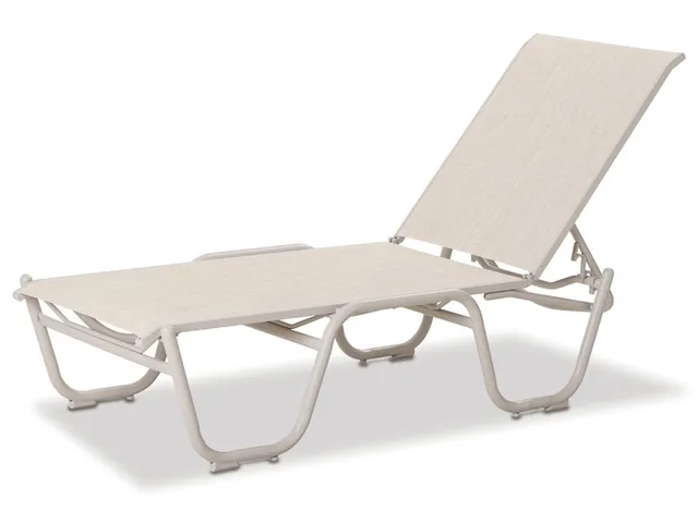 Four Position Stacking Armless Lay Flat Chaise