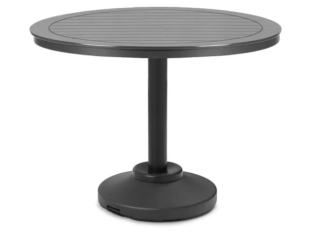 48" Round Balcony Height 120 lb Pedestal Table w/ hole