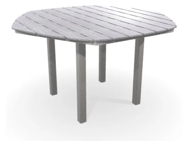 62" Hexagonal Balcony Height Table w/ hole