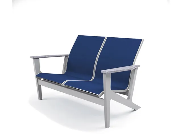Chat Height Two-Seat Loveseat w/ Polymer Arms - Alternative View