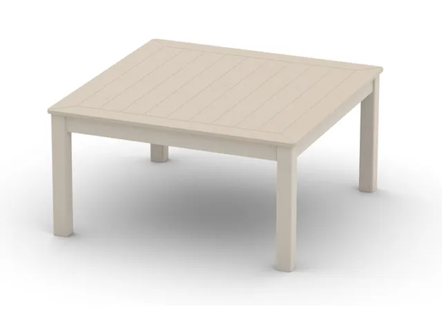 36" Square Coffee Height Parson Table w/ hole