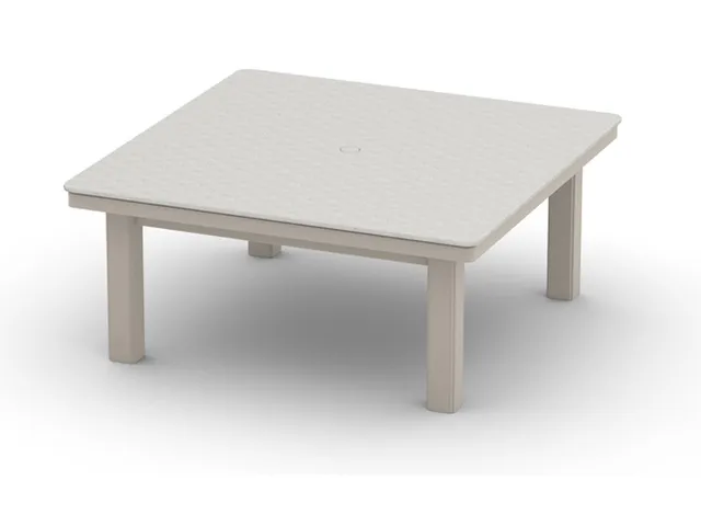 42" Square Coffee Height Table w/ hole