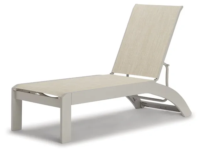 Stacking Armless Lay Flat Chaise w/ Wheels