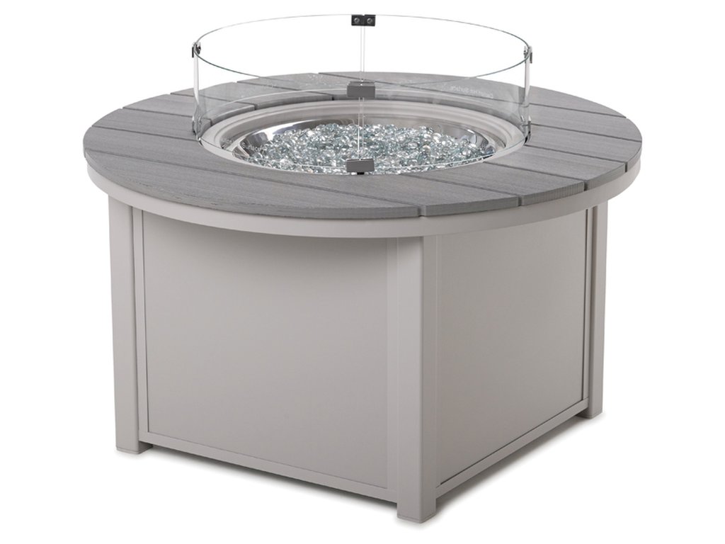 42" Rd. Rustic Polymer Top Fire Table - image 2