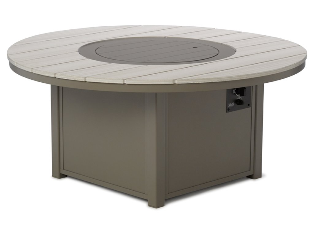 54" Rd. Rustic Polymer Top Fire Table - image 3