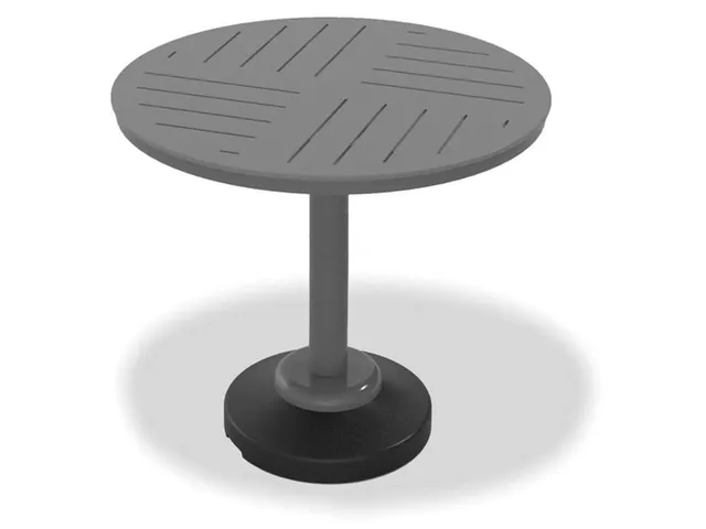 42" Round Bar Height 80 lb Pedestal Table w/ hole