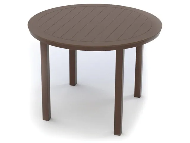 42" Round Bar Height Parson Table w/ hole