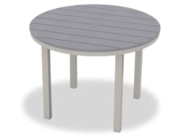 42" Round Dining Height Parson Table w/ hole