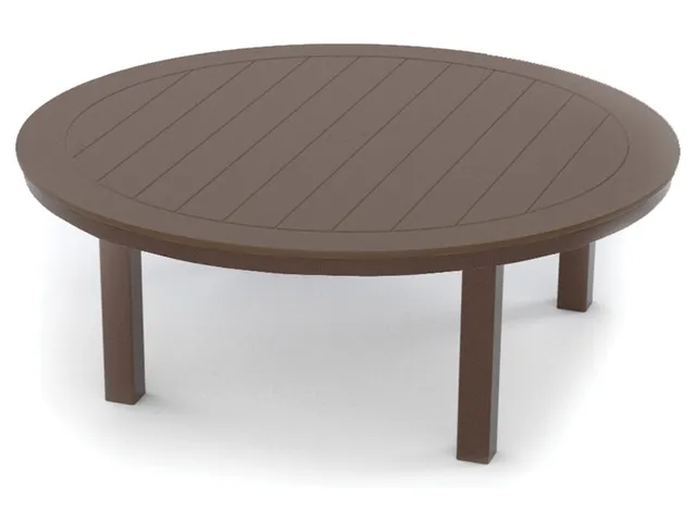 42" Round Coffee Height Parson Table w/ hole