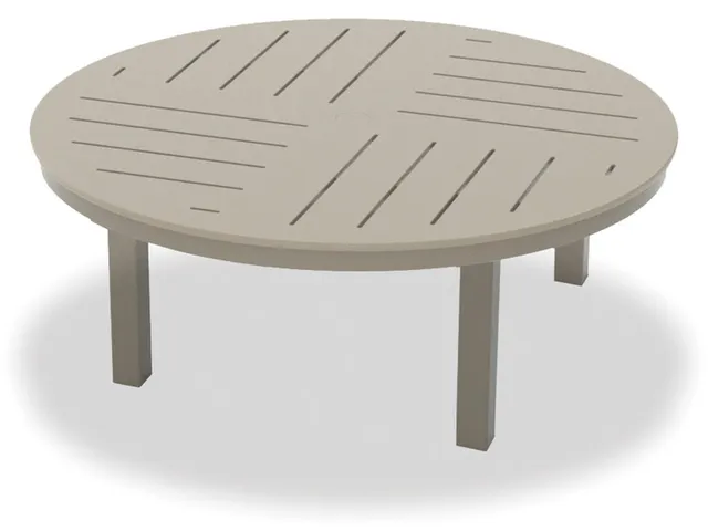 42" Round Coffee Height Parson Table w/ hole