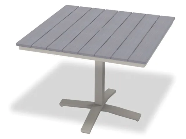 42" Square Balcony Height Pedestal Table w/ hole
