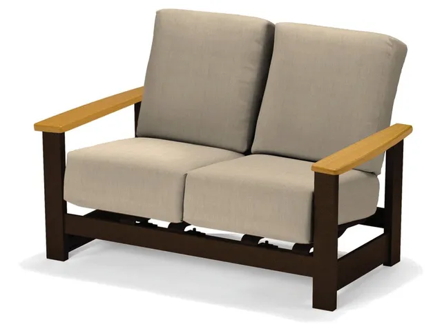 Hidden Motion Loveseat w/ Polymer Arms - Alternative View