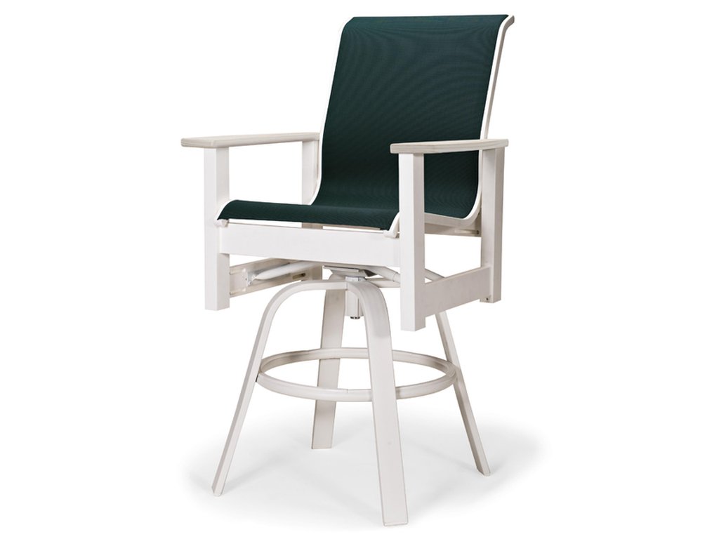 Balcony Height Swivel Arm Chair w/ Polymer Arms - image 1