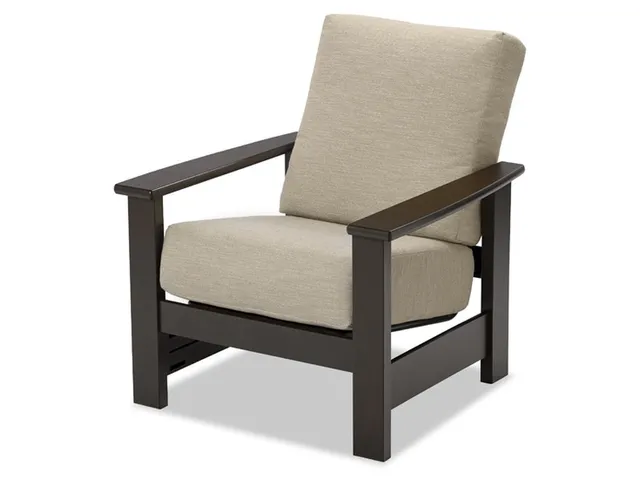 Stationary Arm Chair w/ Polymer Arms