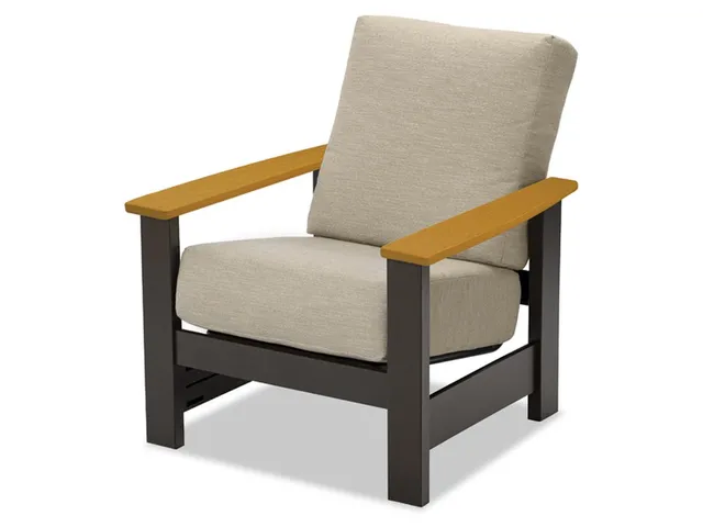 Stationary Arm Chair w/ Polymer Arms - Alternative View