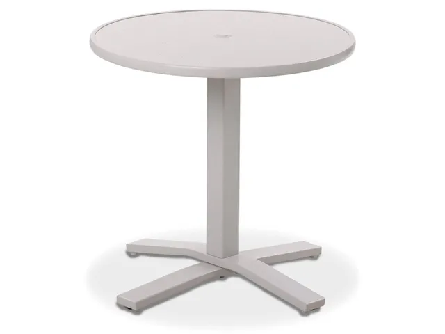 30" Round Dining Height Pedestal Table w/ hole