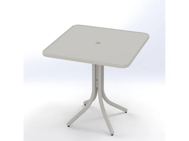 36" Square Balcony Height Table w/ hole