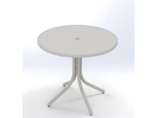42" Round Balcony Height Table w/ hole