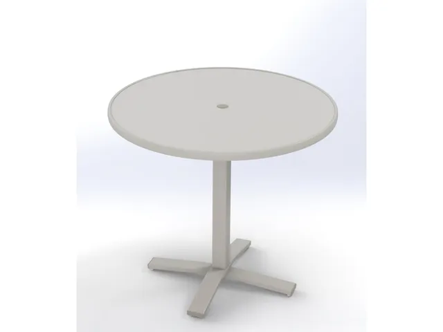 42" Round Balcony Height Pedestal Table w/ hole