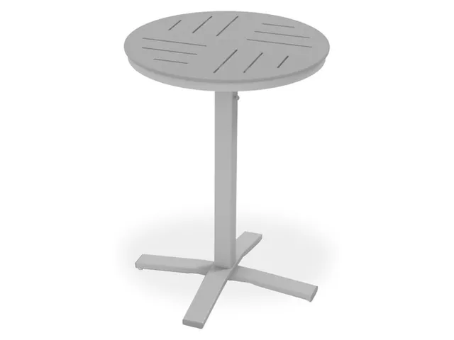 30" Round Bar Height Pedestal Table w/ hole