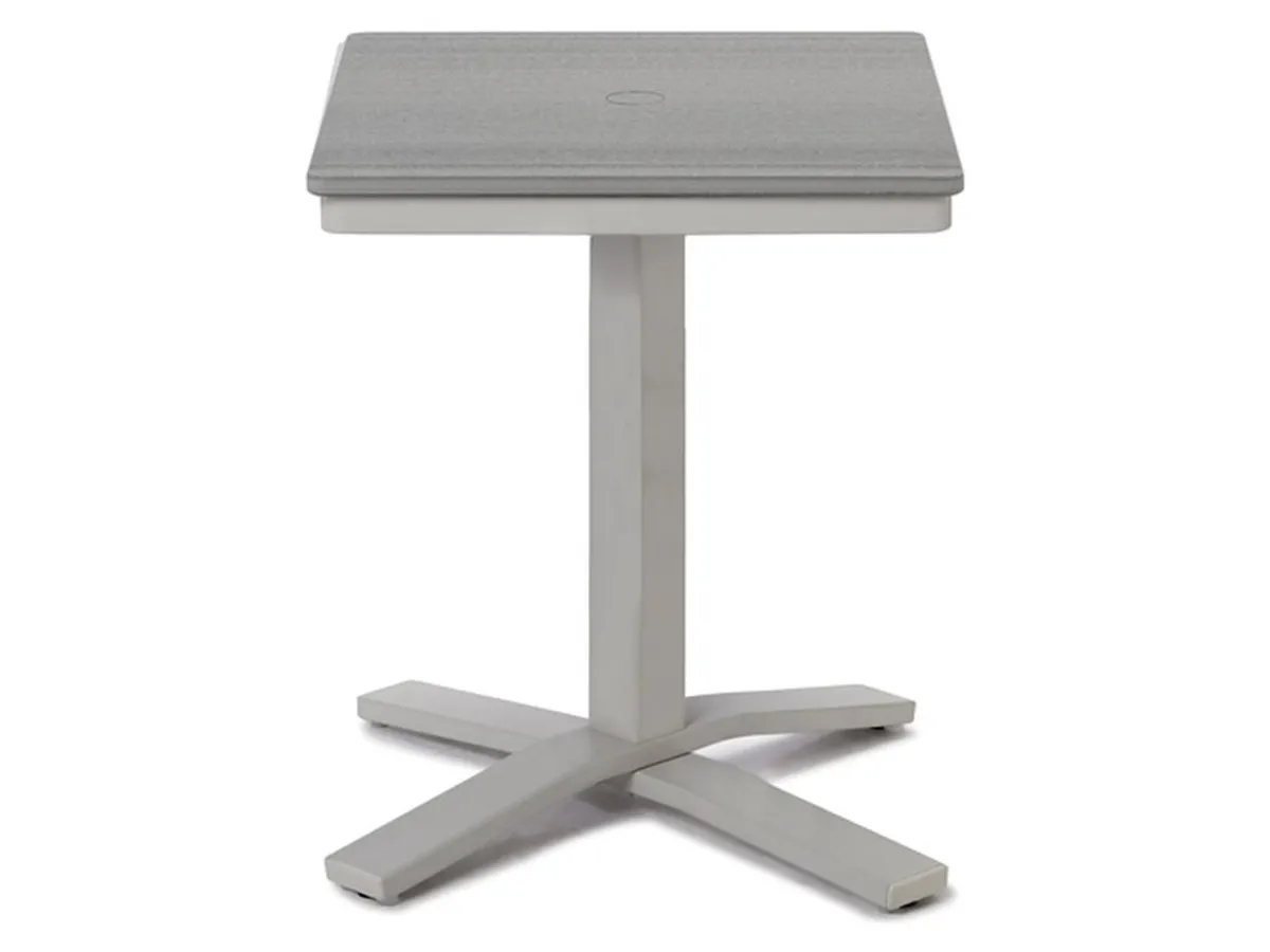 24" Square Balcony Height Pedestal Table w/ hole - primary view