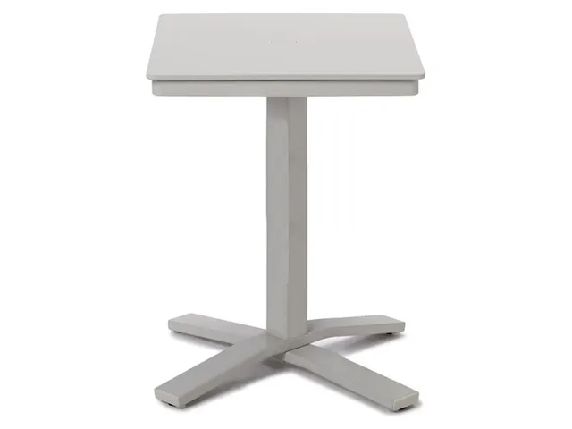 24" Square Bar Height Pedestal Table w/ hole