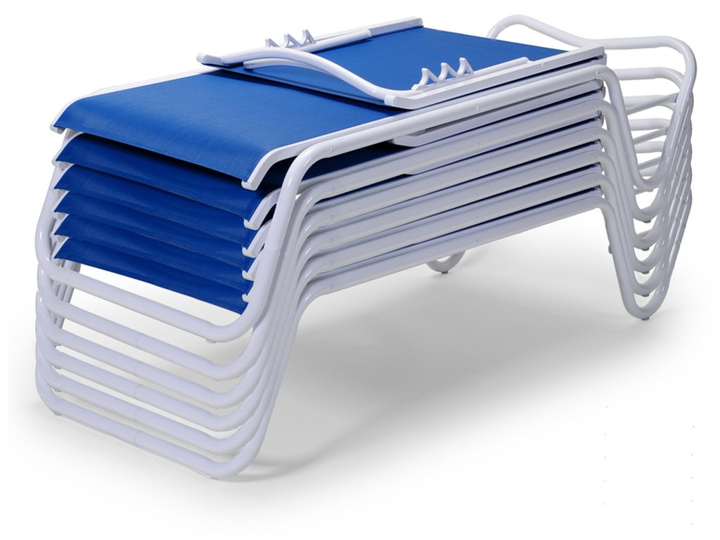Four Position Stacking Armless Lay Flat Chaise - image 2