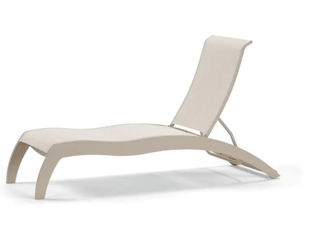 Stacking Armless Chaise w/ Wheels