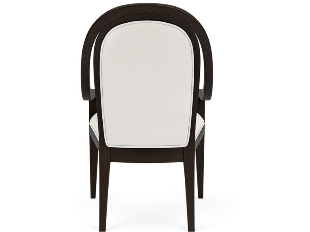 Curved Upholstered Arm Chair - image 3