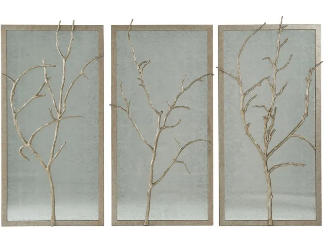 Silver Hawthorn Trio Wall Mirror