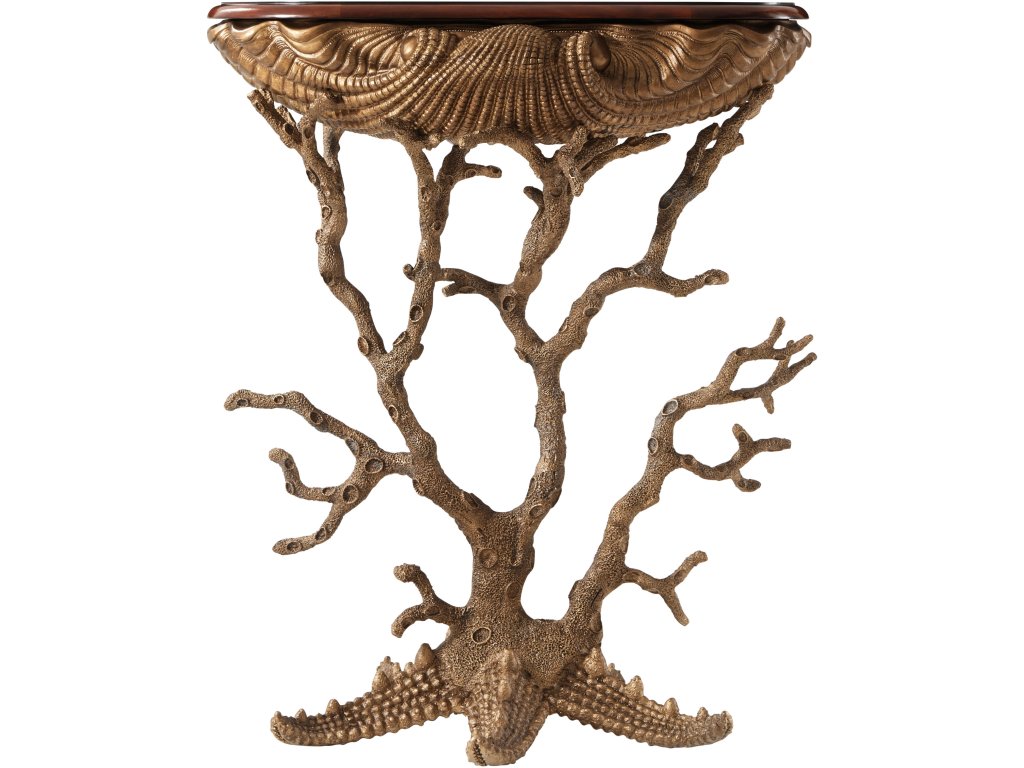 Gilt Grotto Accent Console Table - image 1