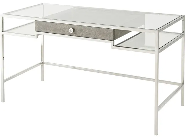 Tintagel Desk (Blue Mottled Eggshell)