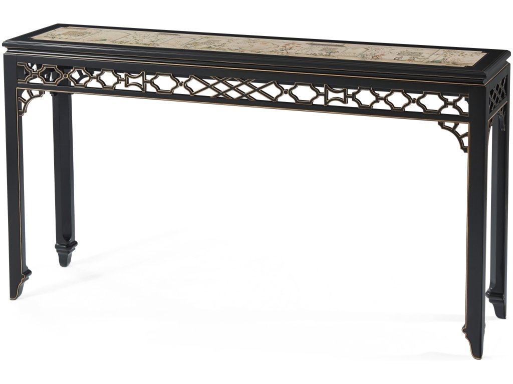 Long Hall Chinoiserie Console Table - main image