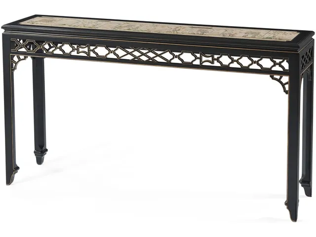 Long Hall Chinoiserie Console Table