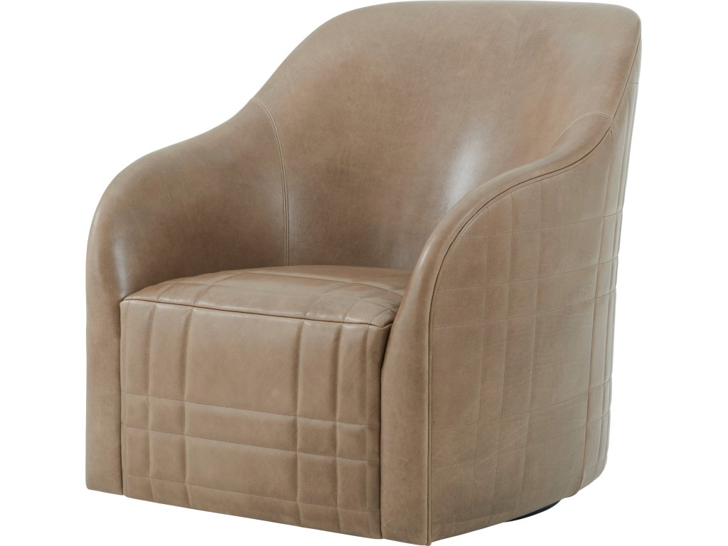 Tartan Perfect Brown Swivel Chair - main image