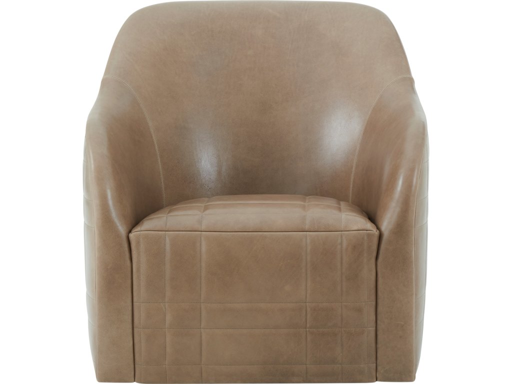 Tartan Perfect Brown Swivel Chair - image 1
