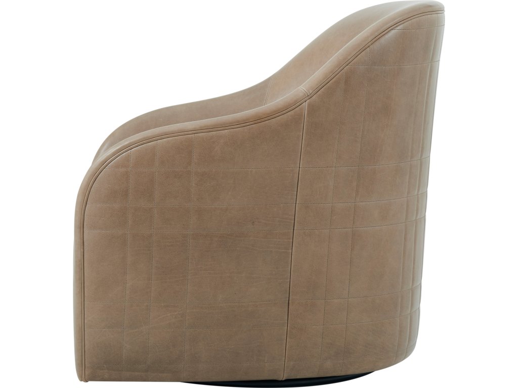 Tartan Perfect Brown Swivel Chair - image 2