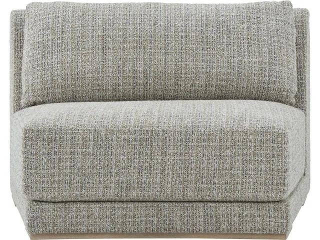 Menton Latte Armless Wedge Chair - Alternative View