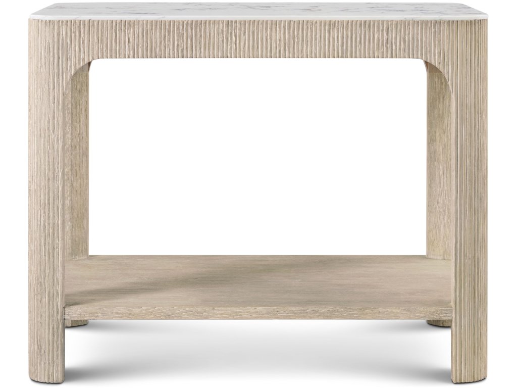 Horizon Rectangular Quartz Side Table - image 1