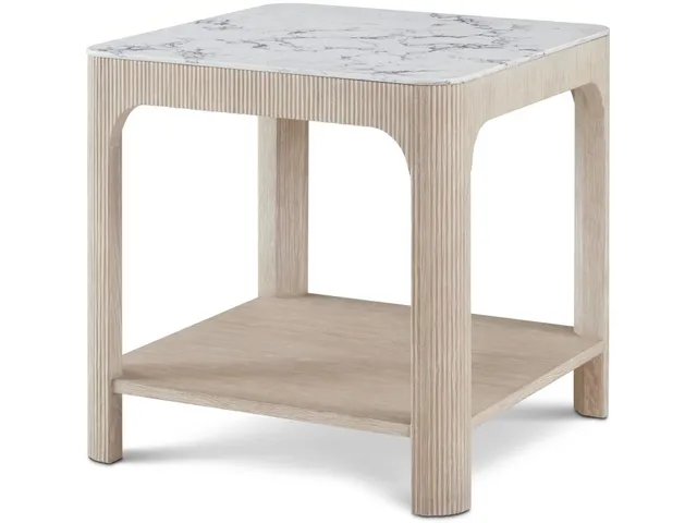 Horizon Square Quartz Side Table