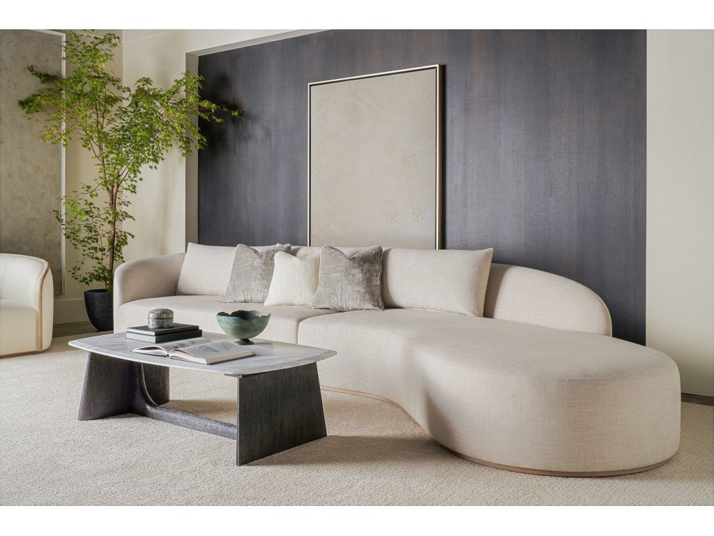 Repose Wooden Coffee Table Quartz Top - image 3