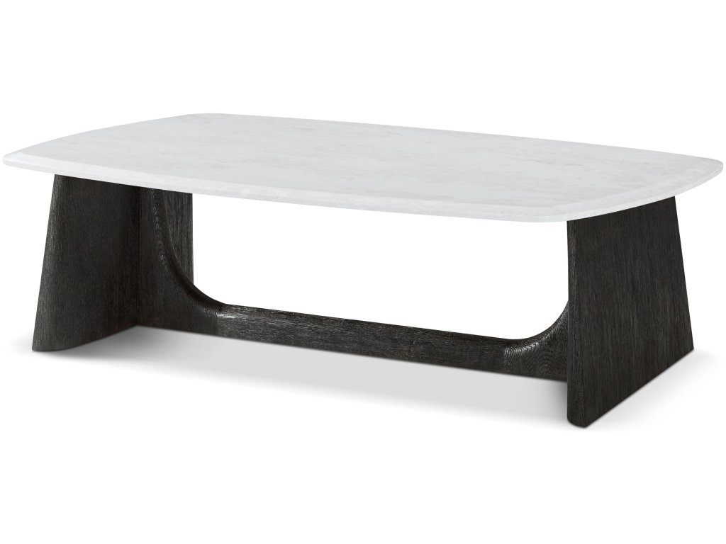 Repose Wooden Coffee Table Quartz Top - main image