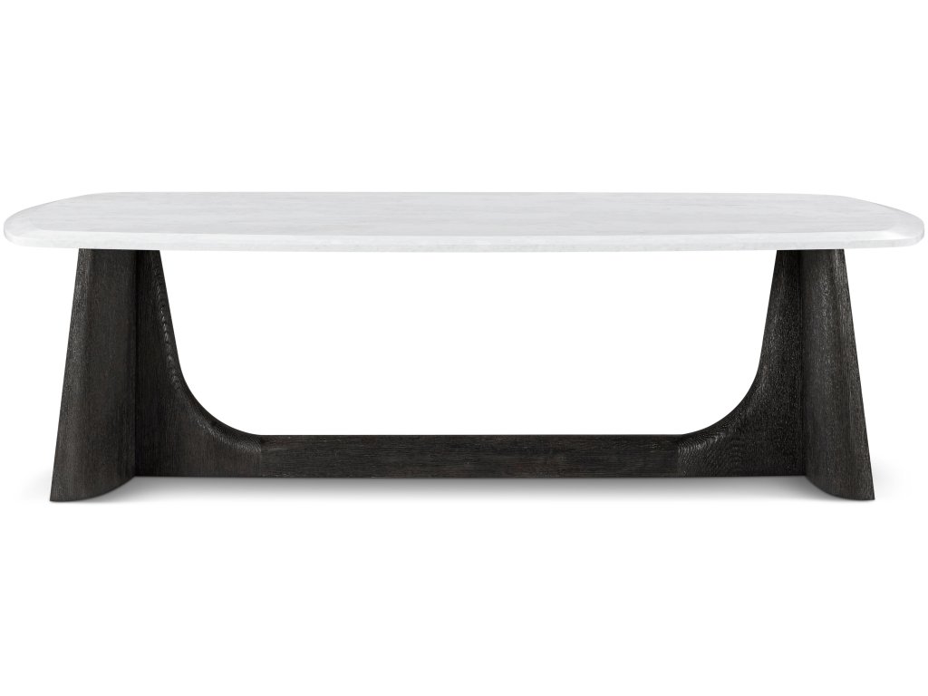Repose Wooden Coffee Table Quartz Top - image 1